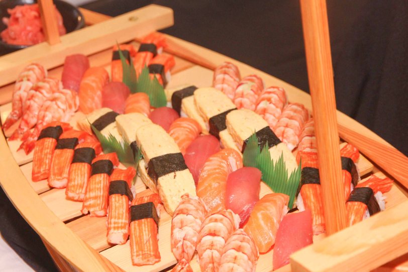 AKIRA-Shang East wing and SUMOSAM provided authentic & sumptuous sushi during The Eiga Sai Opening. The Eiga Sai Japanese Film Festival will screen films for free from July 4 to 13, 2014 at the Shang Cineplex, Shang Rila Plaza Mall. Photo by Jude Bautista